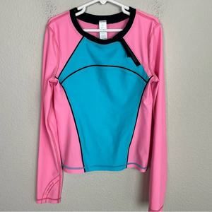 Ivivva Pink Blue Long Sleeve Rash Guard 8